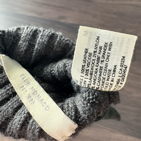 Club Monaco Forest Green Real Leather Driver style Gloves - Picture 4 of 4